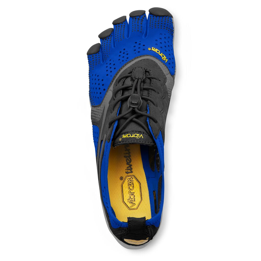 Vibram FiveFingers Heren V-Run - Hardloopschoenen Blauw/Zwart - 584390KVN